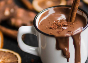 chocolate quente com nutella