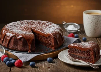 Bolo de Chocolate sem Farinha.