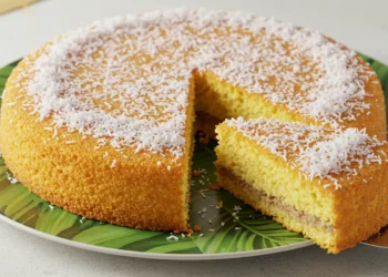 Bolo de Aipim com Coco