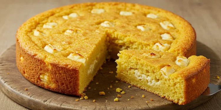 Bolo de Fuba com Queijo