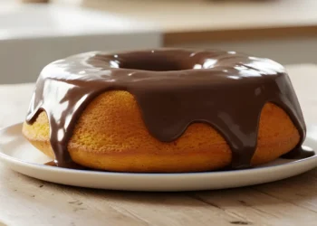 Receita De Bolo De Cenoura Com Cobertura De Achocolatado.